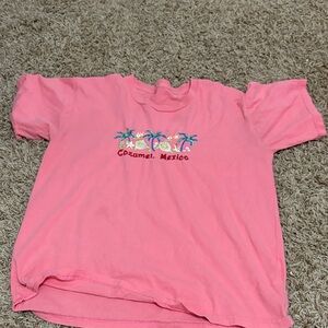 Pink Cozumel Mexico Kids T-Shirt